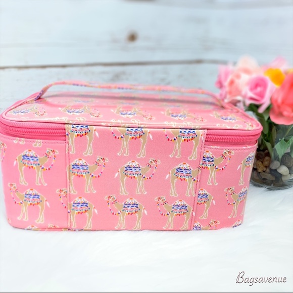 Kate spade large Colin camel pink cosmetic case - Picture 4 of 8